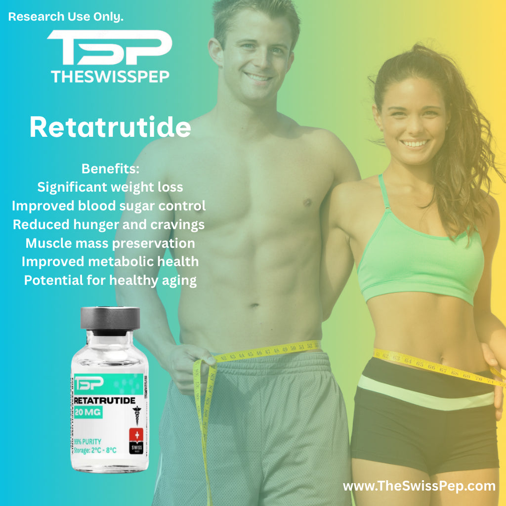 RETATRUTIDE 10MG | Triple-Agonist Metabolic Research Peptide